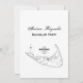 Nantucket Island MA  Map Black Kaart (Voorkant)