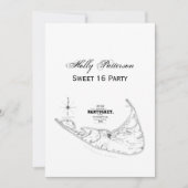 Nantucket Island MA Map Black Kaart (Voorkant)