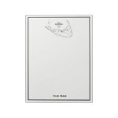 Nantucket Island MA  Map Black Notitieblok (Linkerzijde)