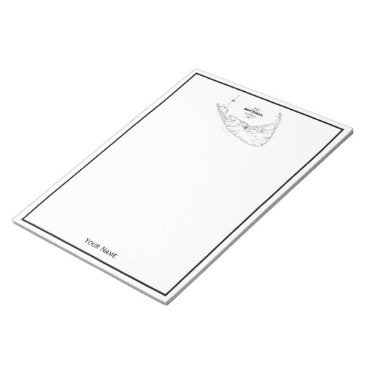 Nantucket Island MA  Map Black Notitieblok (Schuin)