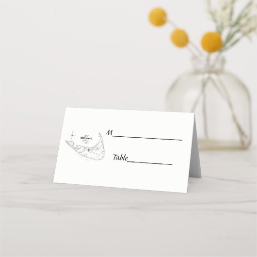 Nantucket Island MA  Map Black Plaatskaartje (Achterkant)