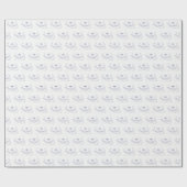 Nantucket Island MA  Map Navy Blue Cadeaupapier (Vlak)