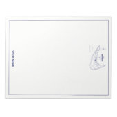 Nantucket Island MA  Map Navy Blue Notitieblok (Voorkant)