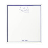 Nantucket Island MA  Map Navy Blue Notitieblok (Voorkant)
