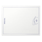 Nantucket Island MA  Map Navy Blue Notitieblok (Voorkant)
