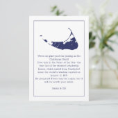 Nantucket Island marine kaart (Staand voorkant)