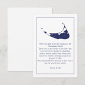 Nantucket Island marine kaart (Voorkant / Achterkant)