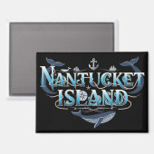 Nantucket Island, Massachusetts Magneet (Voorkant / Achterkant)