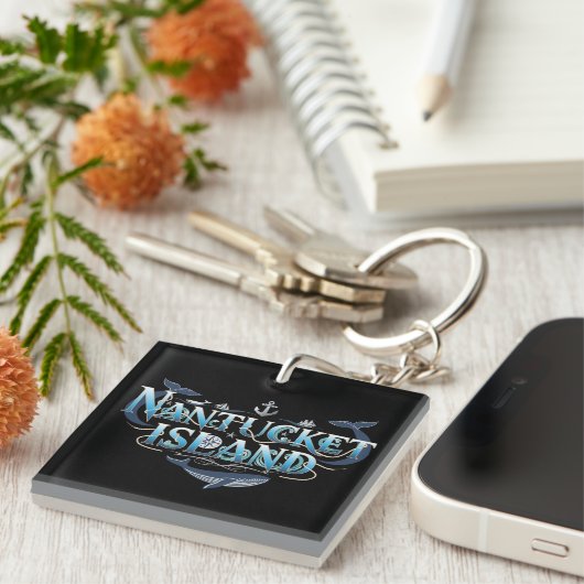 Nantucket Island, Massachusetts Sleutelhanger (Voorkant Rechts)