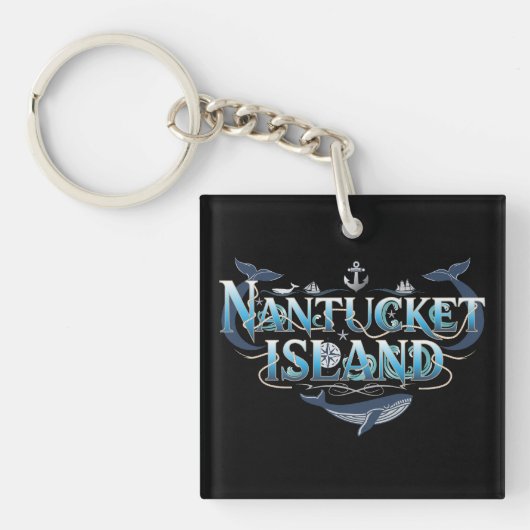 Nantucket Island, Massachusetts Sleutelhanger (voorkant)