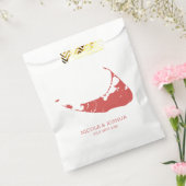 Nantucket Island Wedding Nantucket Red Napkins Bedankzakje (Gezegeld)