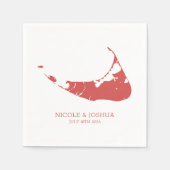 Nantucket Island Wedding Nantucket Red Servet (Voorkant)