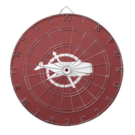 Nantucket Island Whale Flag Dart Board Dartbord (Voorkant)