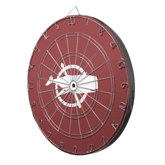 Nantucket Island Whale Flag Dart Board Dartbord (Voorkant Rechts)