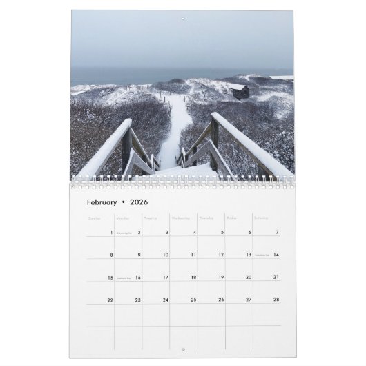 Nantucket Kalender 2025 (Feb 2026)