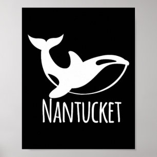 Nantucket Kust Zeilboot Vissen Poster