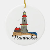 NANTUCKET LIGHTHOUSE KERAMISCH ORNAMENT (Voorkant)