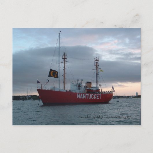 Nantucket Lightship, Edgartown Harbour Briefkaart (Voorkant)