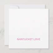 Nantucket Love Bright Bold Stripe FlatCard (leeg) (Achterkant)