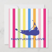Nantucket Love Bright Bold Stripe FlatCard (leeg) (Voorkant)