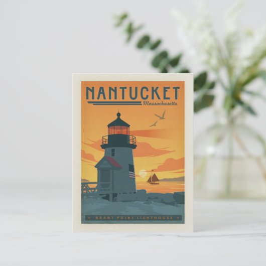 Nantucket, MA Briefkaart (Staand voorkant)
