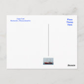 Nantucket MA Cape Cod Boat in Harbour Post Card Briefkaart (Achterkant)