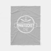 Nantucket, MA gepersonaliseerde naam, nautisch ank Fleece Deken (Voorkant)