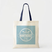 Nantucket, MA gepersonaliseerde naam, nautisch ank Tote Bag (Voorkant)