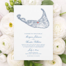Nantucket MA Kaart Elegante Navy Blauwe Huwelijk