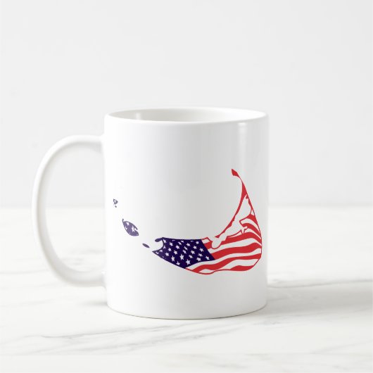 Nantucket MA - Kaartontwerp. Koffiemok (Links)