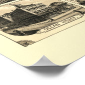 Nantucket, MA Panoramic Map - 1881 Poster (Hoek)