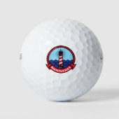 Nantucket Maine Lighthouse Golfballen (Voorkant)