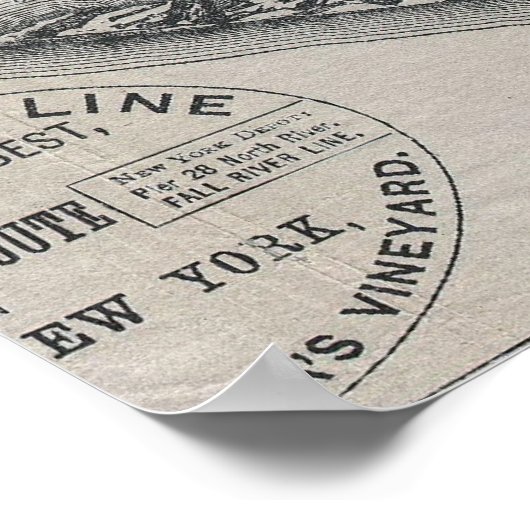  Nantucket Map Poster (Hoek)