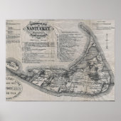  Nantucket Map Poster (Voorkant)