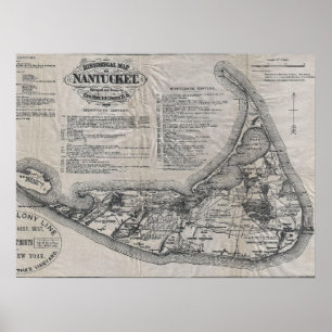  Nantucket Map Poster