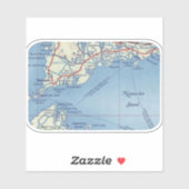 Nantucket  Map Sticker (Vel)