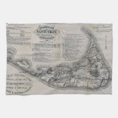  Nantucket Map Theedoek (Horizontaal)