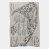  Nantucket Map Theedoek (Verticaal)