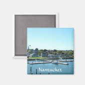 Nantucket Marina Cape Cod MA Koelkast Magneet (Voorkant / Achterkant)