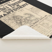 Nantucket Martha's Vineyard 1893 Old Colony RR Sherpa Deken (3/4)