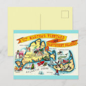 Nantucket Martha's Vineyard Ansichtkaart Briefkaart (Voorkant / Achterkant)