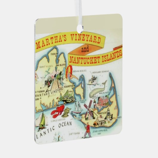 Nantucket Martha's Vineyard Ornament (Voorkant Rechts)