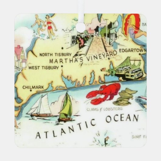 Nantucket Martha's Vineyard Ornament (Achterkant)
