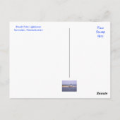 Nantucket Mass Brandt Point Lighthouders Post Card Briefkaart (Achterkant)