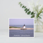 Nantucket Mass Brandt Point Lighthouders Post Card Briefkaart (Staand voorkant)