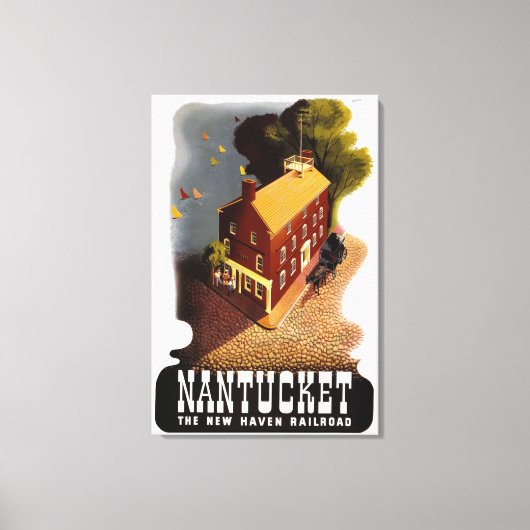  Nantucket Massachusetts America Poster Canvas Afdruk (Voorkant)