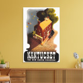  Nantucket Massachusetts America Poster Canvas Afdruk (Insitu (Woonkamer))