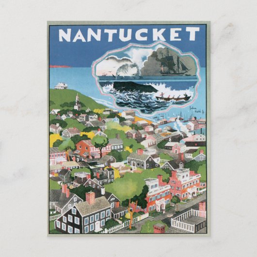  Nantucket Massachusetts Briefkaart (Voorkant)