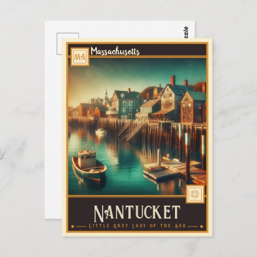 Nantucket, Massachusetts |  Briefkaart (Voorkant / Achterkant)