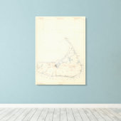 Nantucket, Massachusetts Canvas Afdruk (Insitu (Houten vloer))